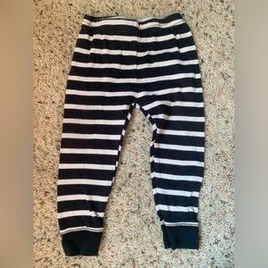 Black and white stripped pants